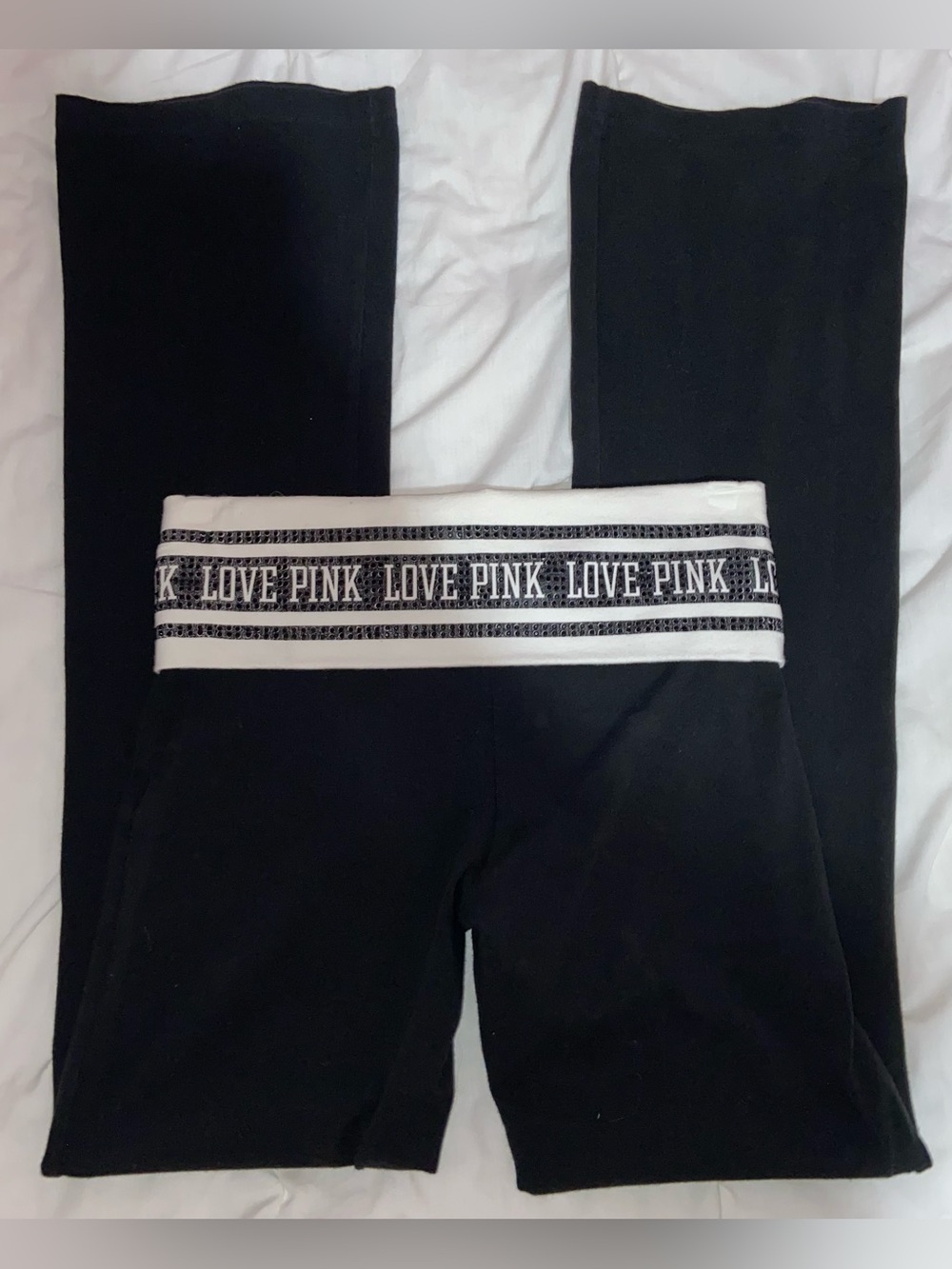 VS PINK fold over yoga pants